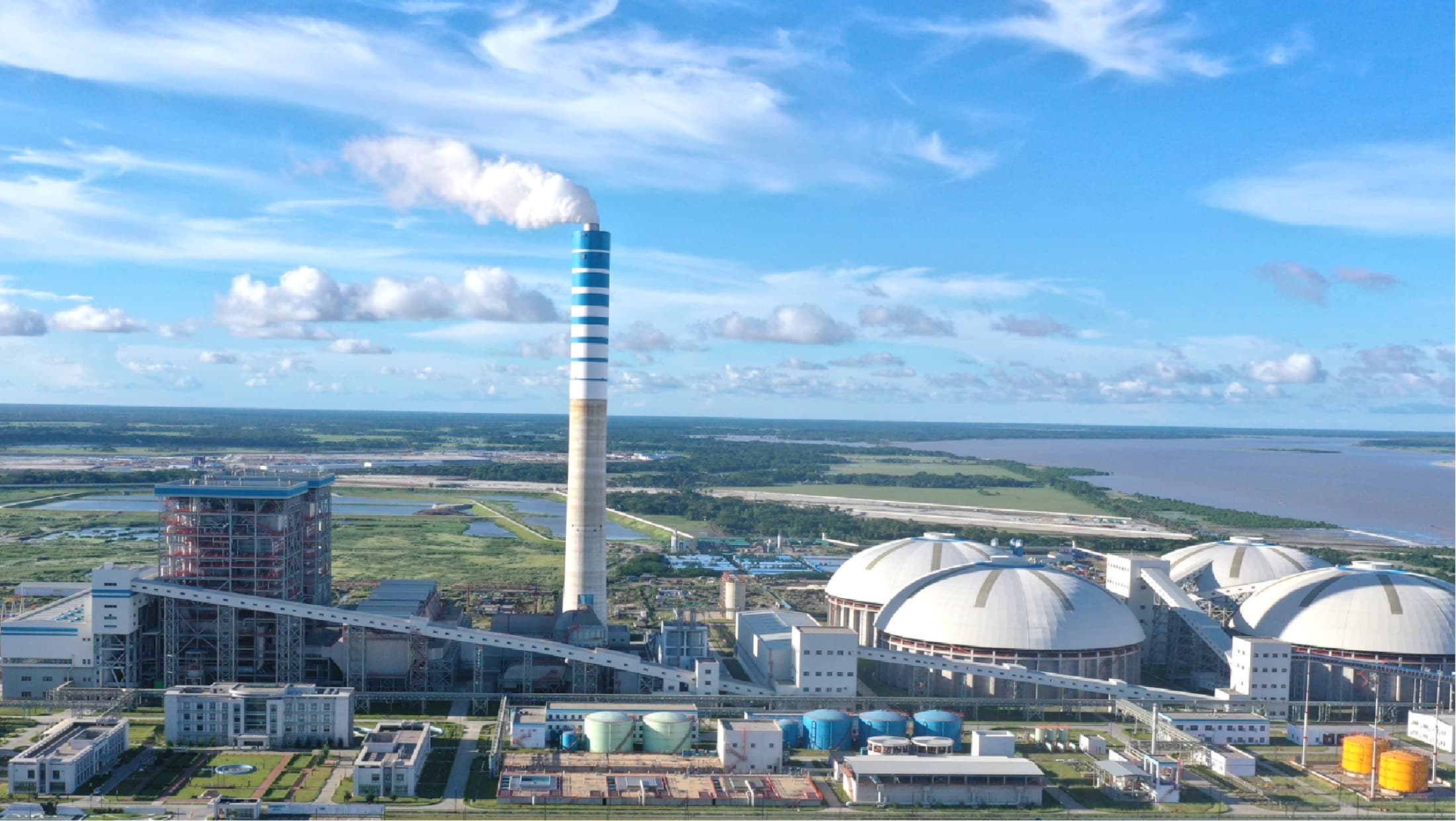 Power infrastructure project visual with transmission and substation assets.